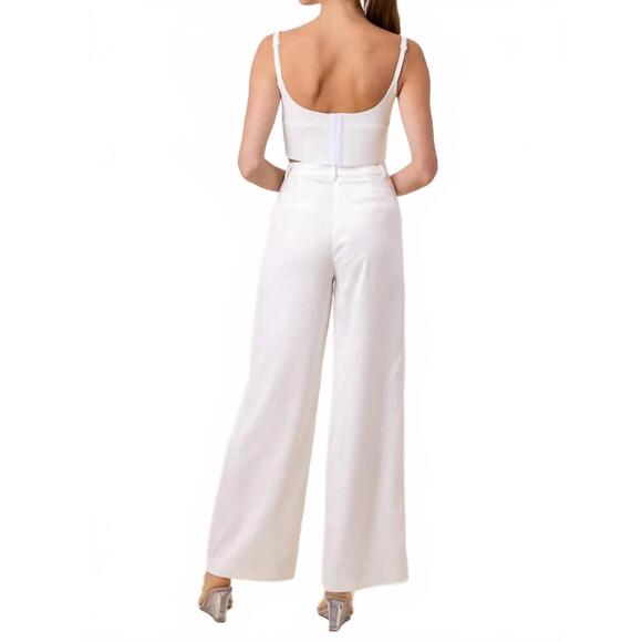 NEW LINE AND DOT celestin pant in white - Picture 4 of 4